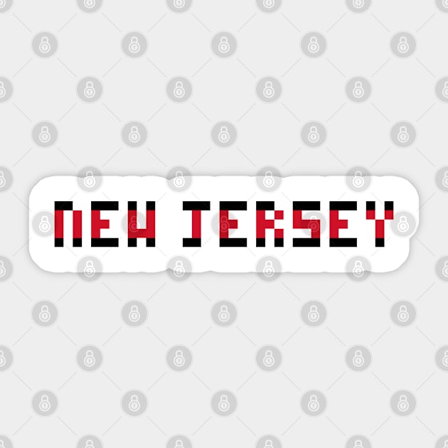 Pixel Hockey State New Jersey 2017 Sticker by gkillerb